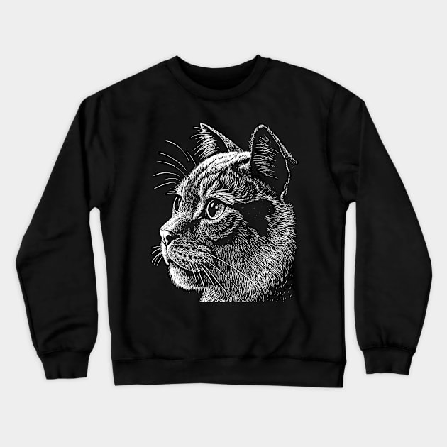 British shorthair cat Crewneck Sweatshirt by Khrystyna27